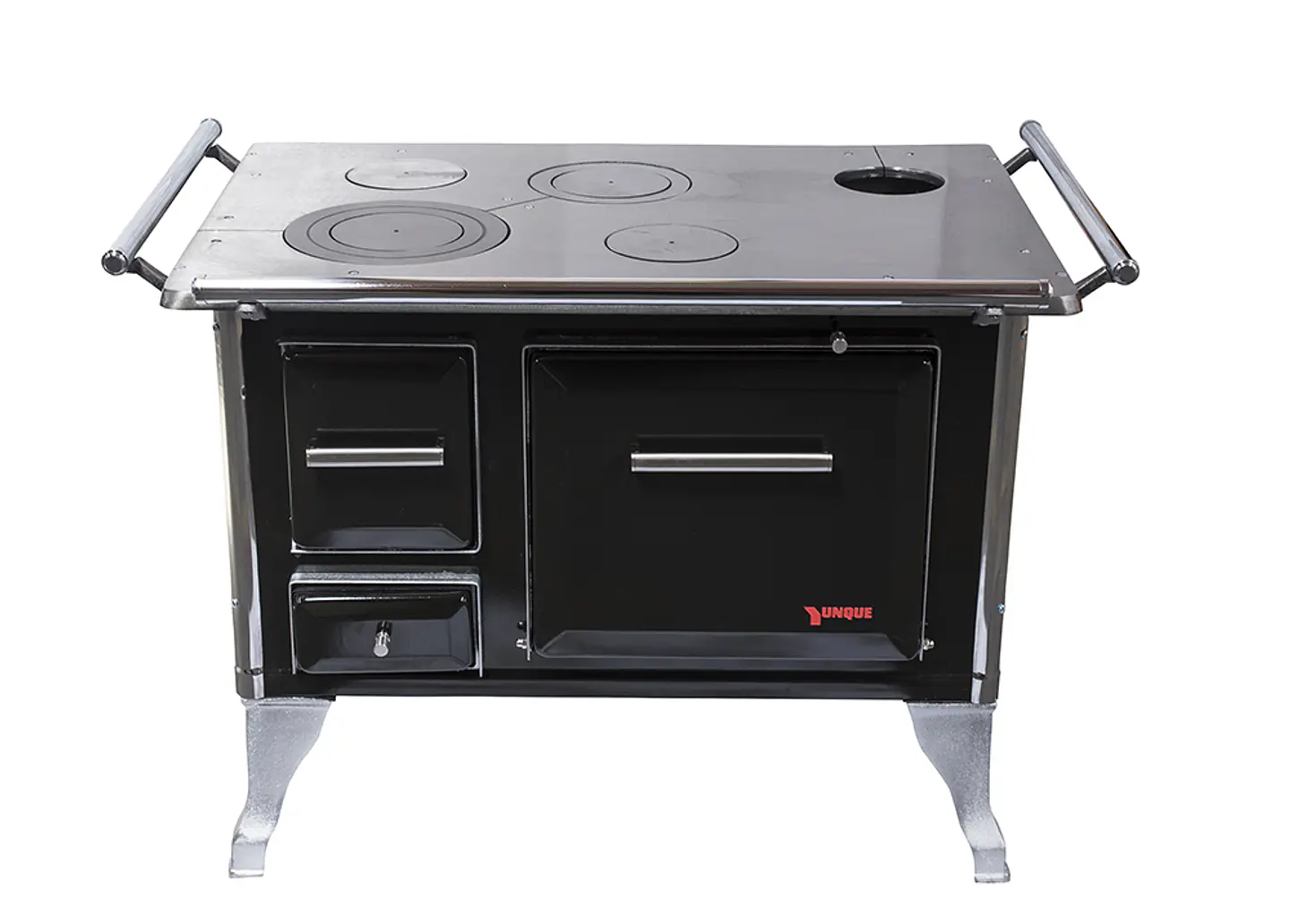 Cocina Leña 90X60 Negro Yunque 1