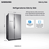 REFRIGERADOR SIDE BY SIDE 535 LTS NO FROST RS54N3003SL/ZS SAMSUNG