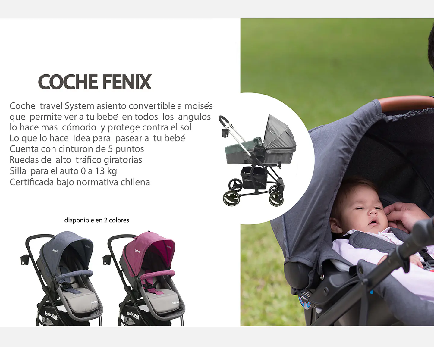 Coche Travel Sys Fenix Azul 5102Az Bebesit 7
