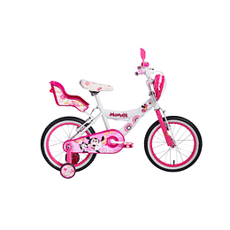 BICICLETA NIÑA ARO 16 MINNIE BLANCO LAHSEN 00IN16A2021BL01