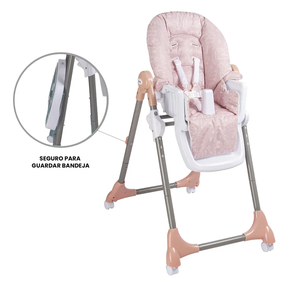 Silla Comer Rosada Bebesit 1038 7