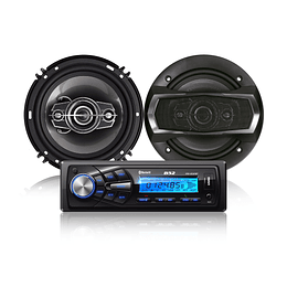 COMBO RADIO AUTO + PARLANTE REDONDO ELK-6321BT 8000624 B52