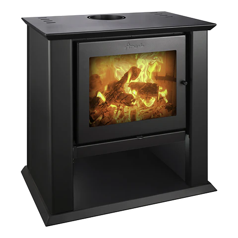 CALEFACTOR A LEÑA CLASSIC 500 NEGRO SATINADO AMESTI 