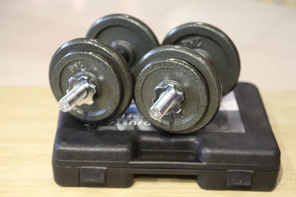 SET MANCUERNAS 15KG NEGRO YK-DB15B M&H 5