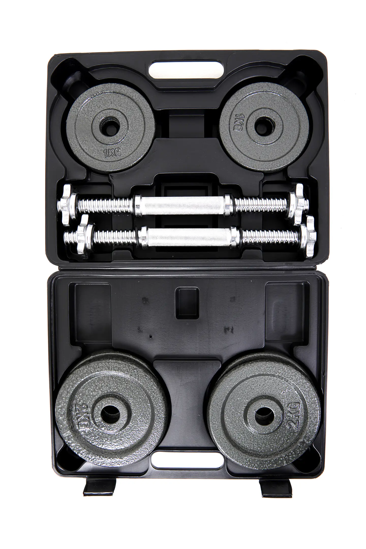 SET MANCUERNAS 15KG NEGRO YK-DB15B M&H 1