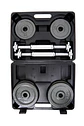 SET MANCUERNAS 15KG NEGRO YK-DB15B M&H - Miniatura 1