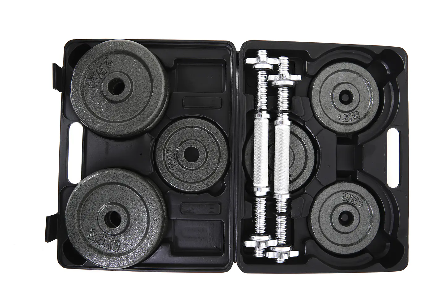 SET MANCUERNAS 20KG NEGRO YK-DB20B M&H 11