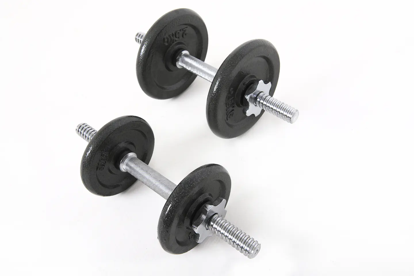 SET MANCUERNAS 20KG NEGRO YK-DB20B M&H 2