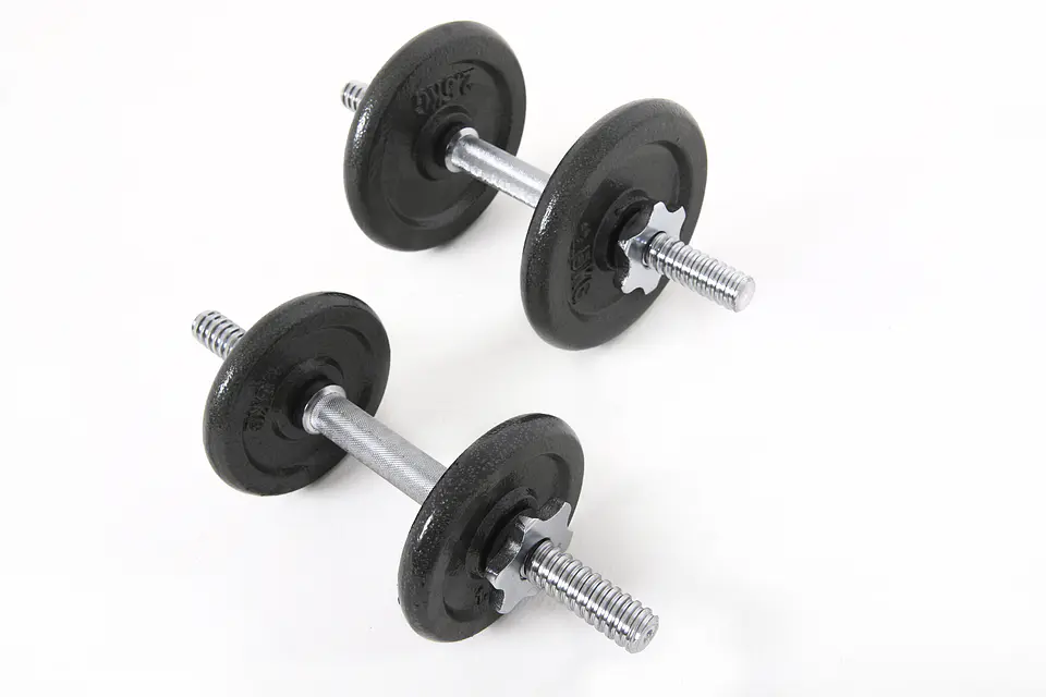 SET MANCUERNAS 20KG NEGRO YK-DB20B M&H 2