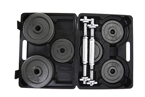 SET MANCUERNAS 20KG NEGRO YK-DB20B M&H