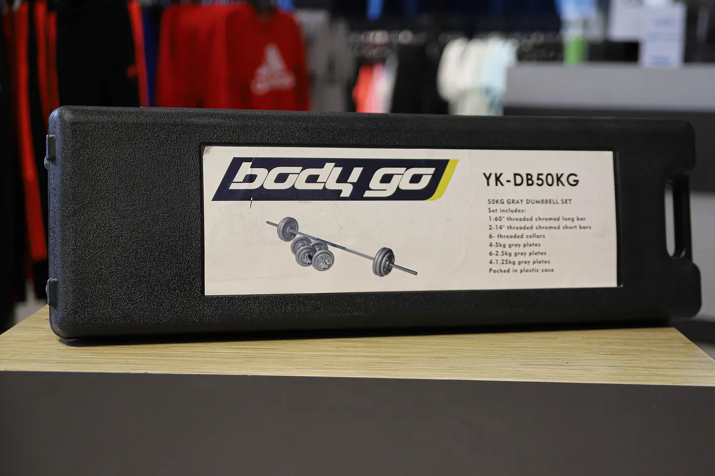 Set Mancuernas 50Kg + Barra 1.5 Mt Yk-Db50Kg M&H 4