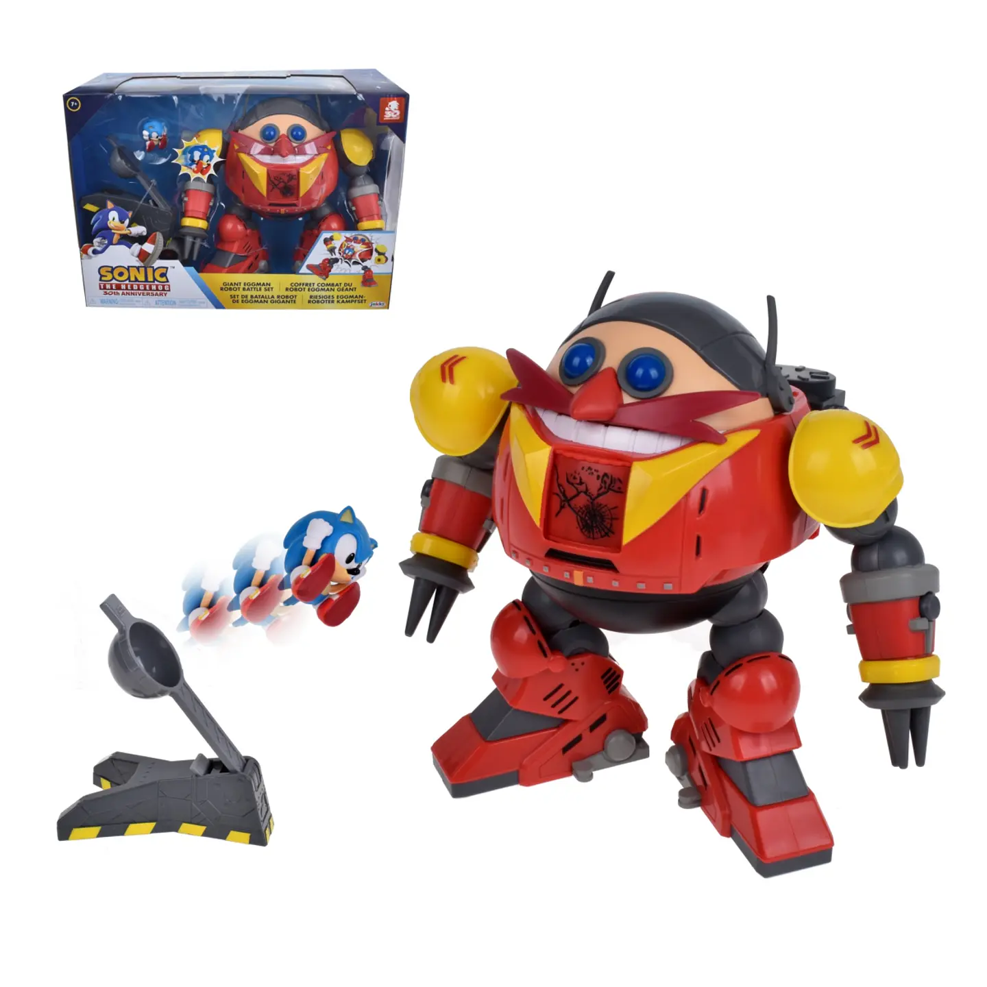 PLAYSET DE COMBATE ROBOT EGGMAN Y SONIC 1