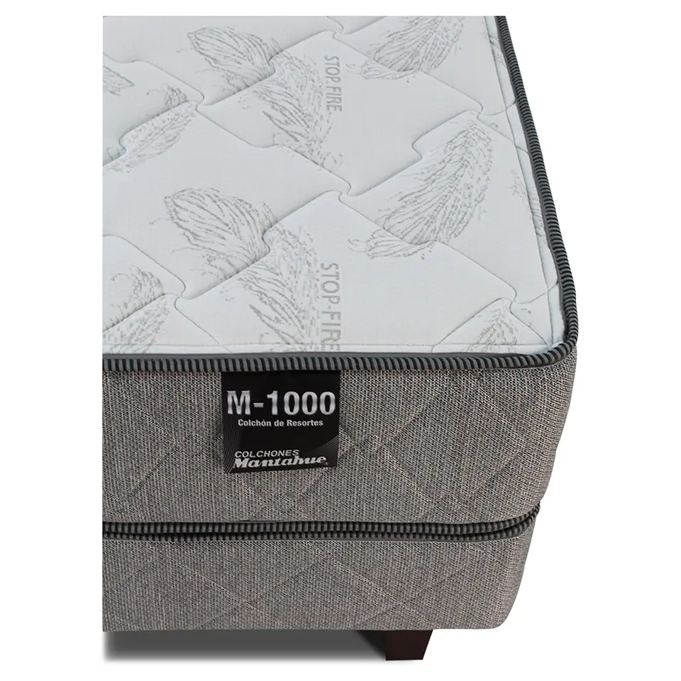 Cama Americana 2 Pl Base Dividida Boreal Dos+Set Livo 3
