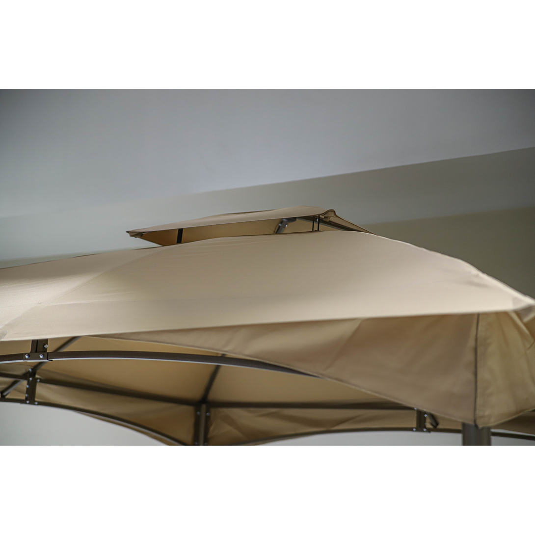 GAZEBO 3X3 (KHAKI) (BRONCE) M&H LINH YF-3539B