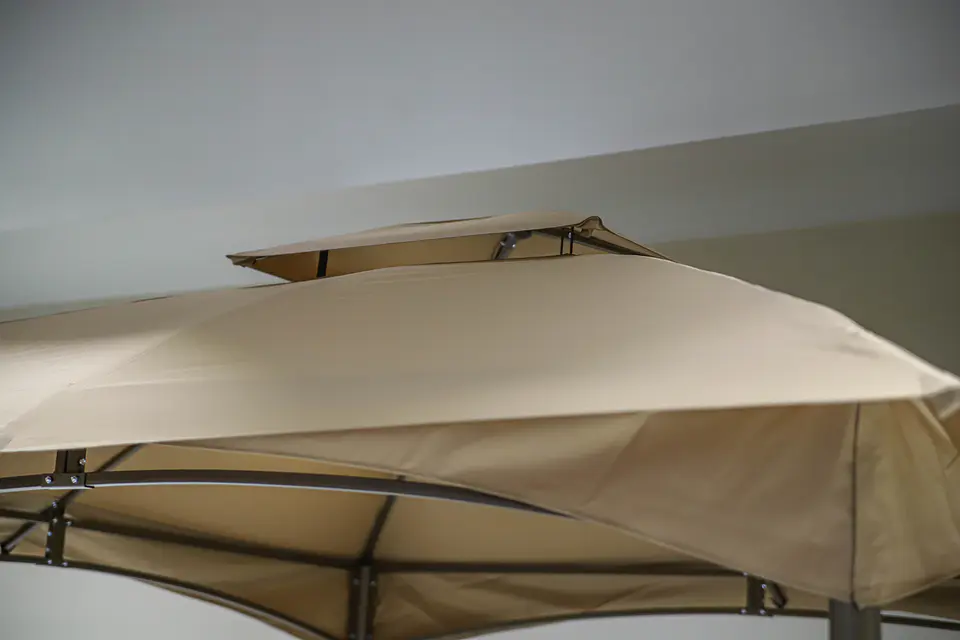 GAZEBO 3X3 (KHAKI) (BRONCE) M&H YF-3539B 6