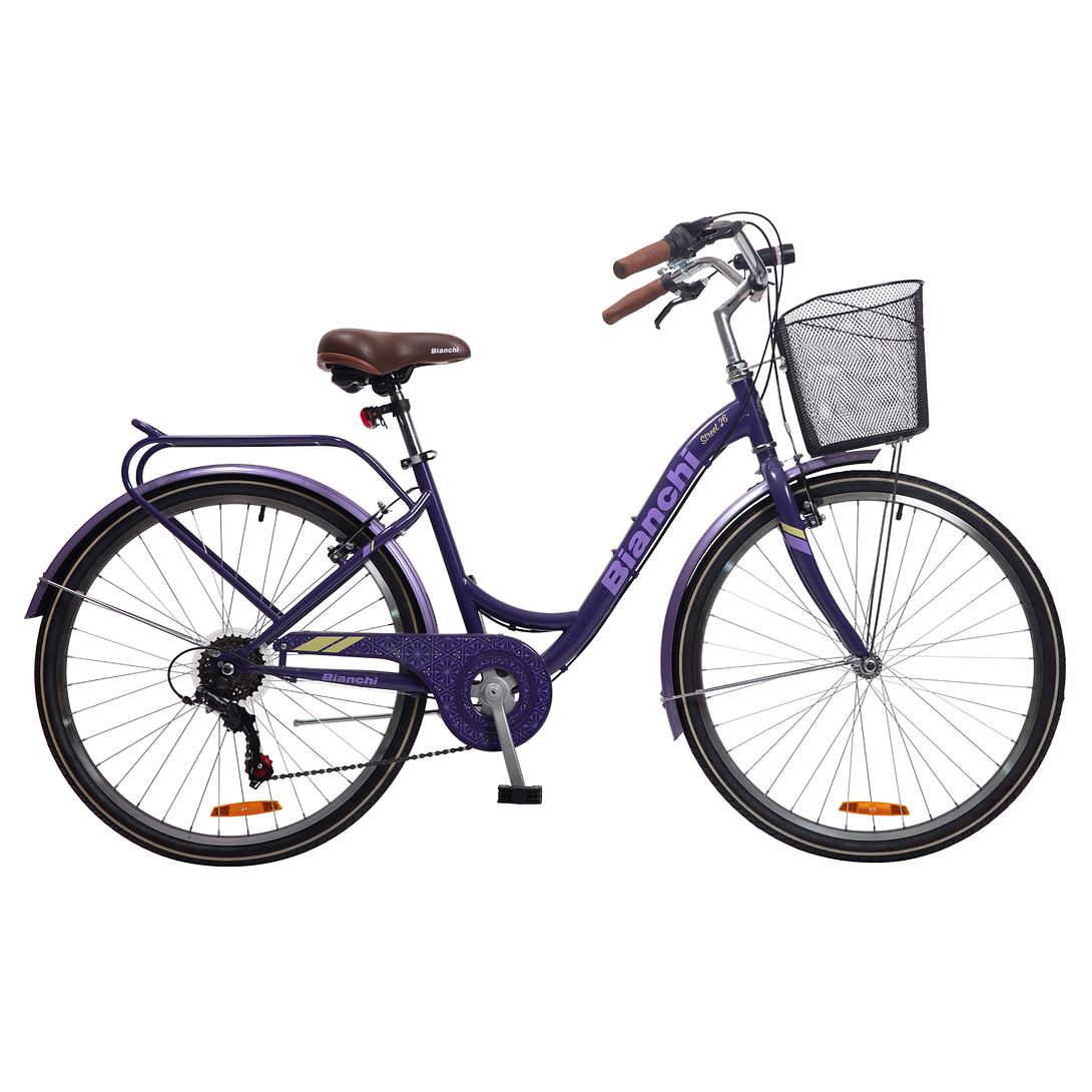 BICICLETA PASEO MUJER ARO 26 STREET LADY VIOLETA BIANCHI BBF00031