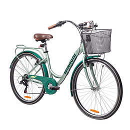 BICICLETA PASEO MUJER ARO 26 STREET LADY VERDE CLARO/VERDE OSCURO BIANCHI BBF00030