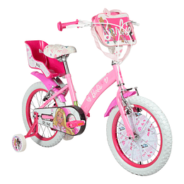 BICICLETA NIÑA ARO 16 BARBIE ROSADO BIANCHI BLG00004