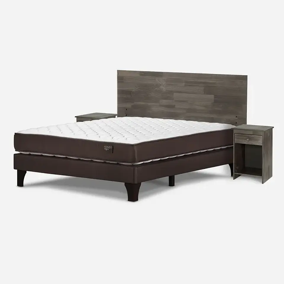 Cama Ergo T New 1.50X2.00 Base Normal Tabor Grafito Rosen 16016542 2