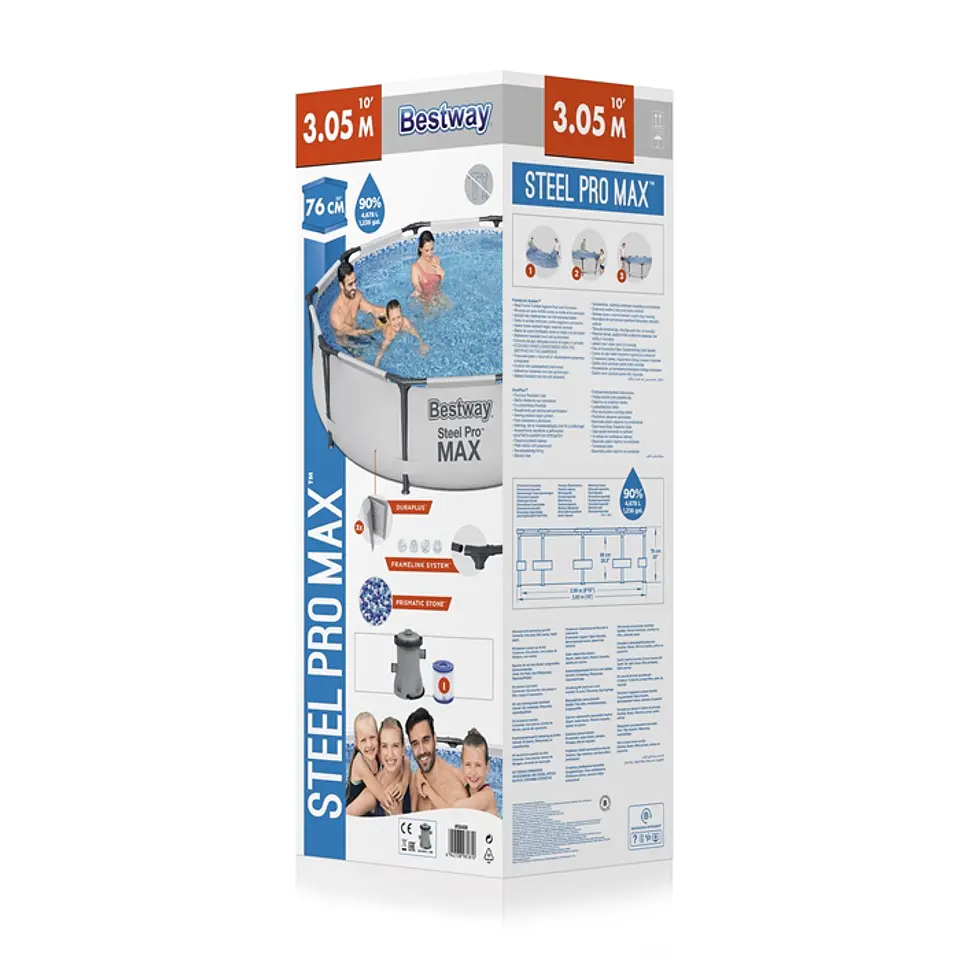 Piscina Redonda C/Filtro 3.05*76Cm 56408 Bestway 4