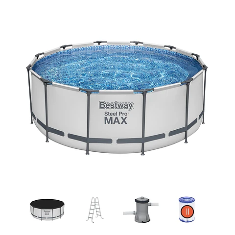 Piscina Redonda C/Filtro C/Escalera C/Cobertor 3.66M X 1.22M  56420 Bestway