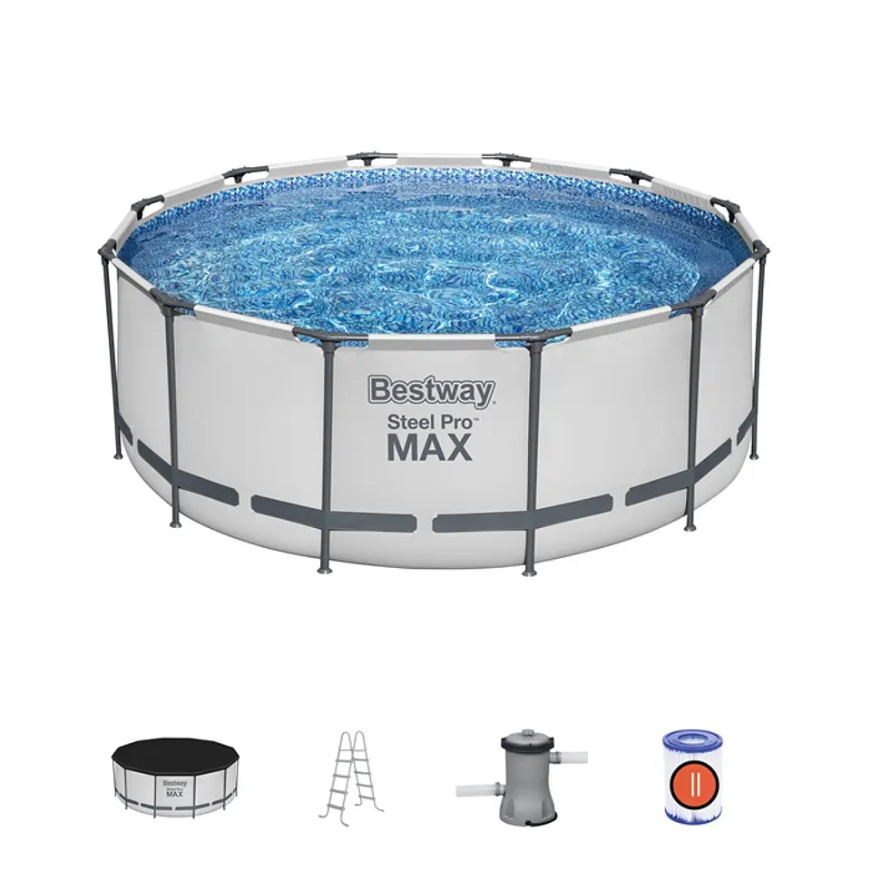 Piscina Redonda C/Filtro C/Escalera C/Cobertor 3.66M X 1.22M  56420 Bestway 1