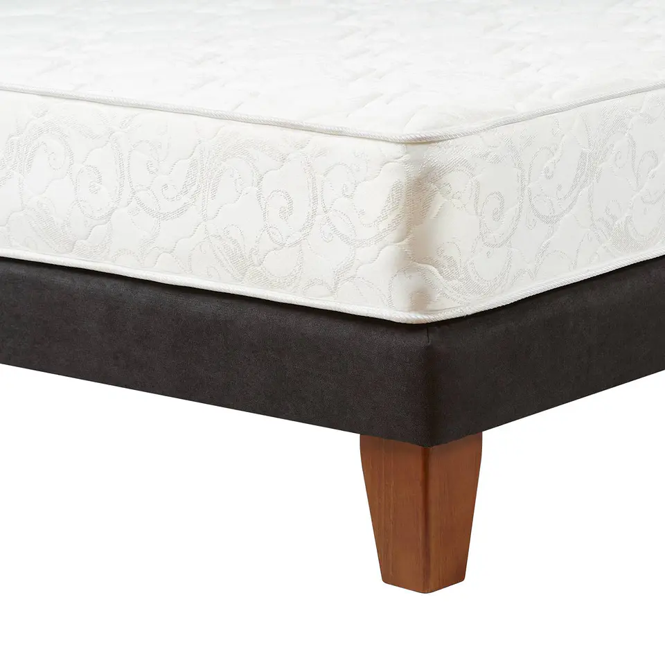 Cama Spomo Eurobox Fisio Flex Base Normal Capitone Marengo 2 Pl  5