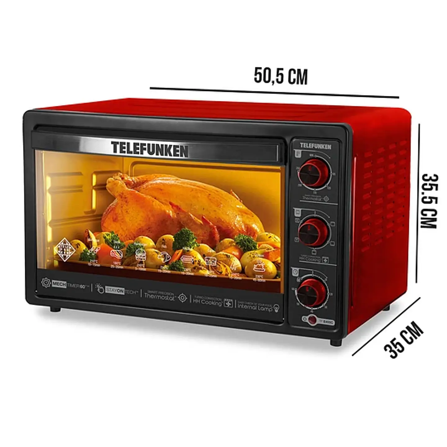 Horno Electrico 50L  Tf-E550C Telefunken  4