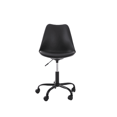 SILLA ESCRITORIO NEGRO BLOKHUS M&H