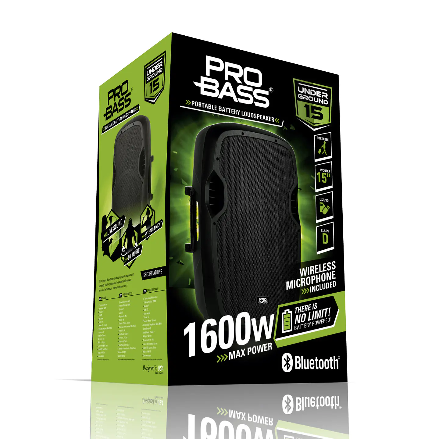 Parlante Con Bateria Probass Underground 15 2