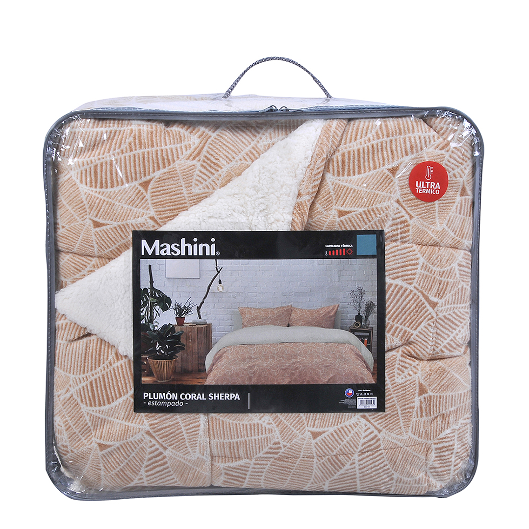 Plumón 1.5 Plazas Coral Print Sherpa Nomade 4