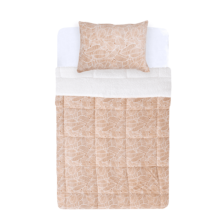 Plumón 1.5 Plazas Coral Print Sherpa Nomade 5