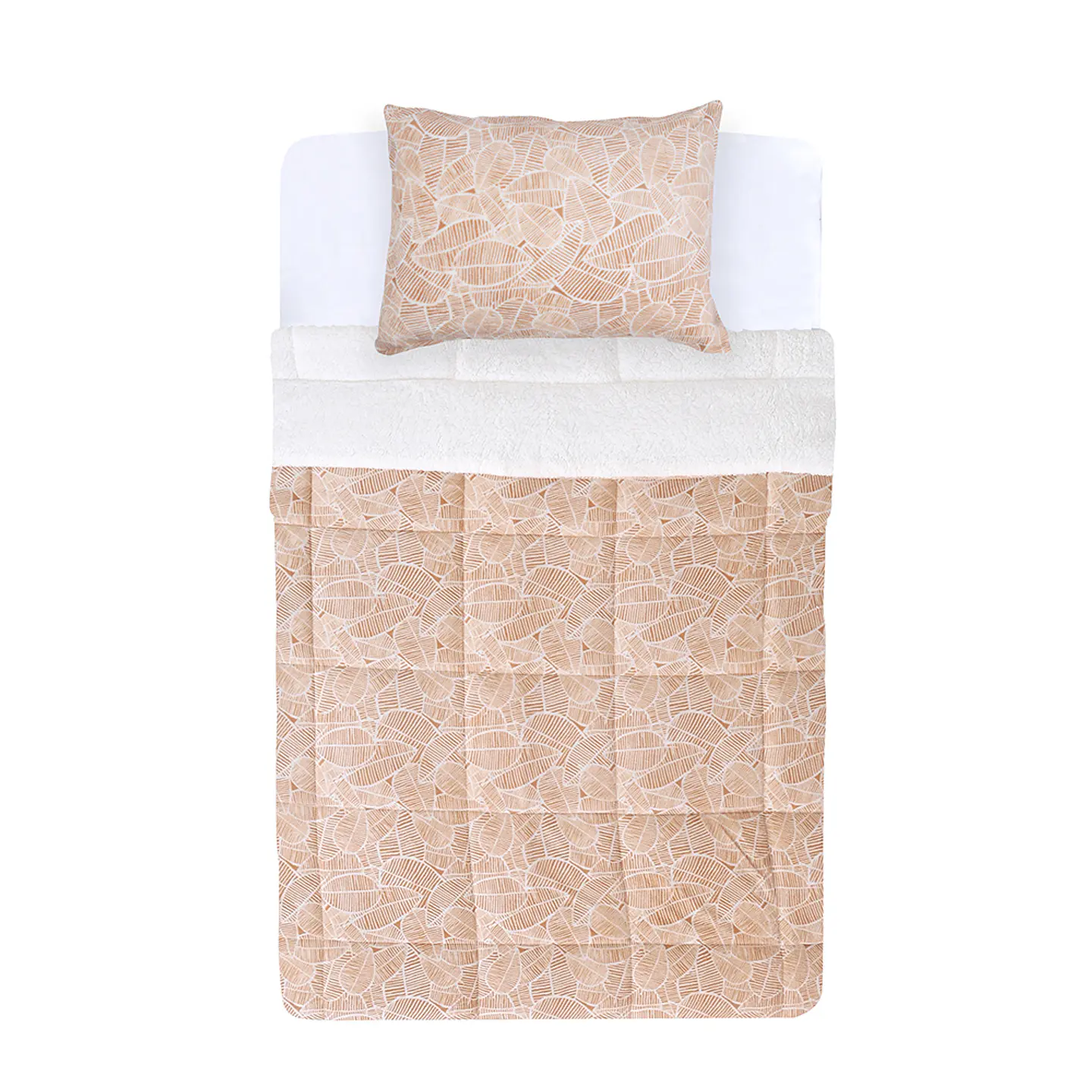 Plumón 1.5 Plazas Coral Print Sherpa Nomade 5