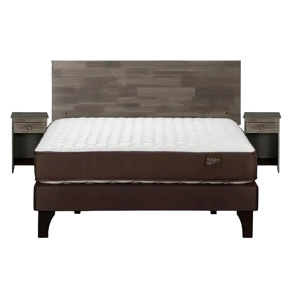 Cama Ergo T New 1.50X2.00 Base Normal Tabor Grafito Rosen 16016542 1