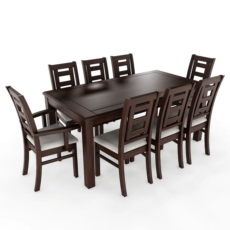 COMEDOR MADERA 8 SILLAS CHOCOLATE SEVILLA 3