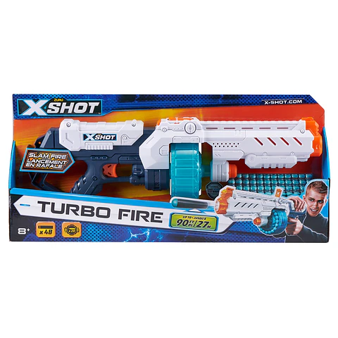 X-Shot Lanzador Turbo Fire Con 48 Dardos Ansaldo 26049