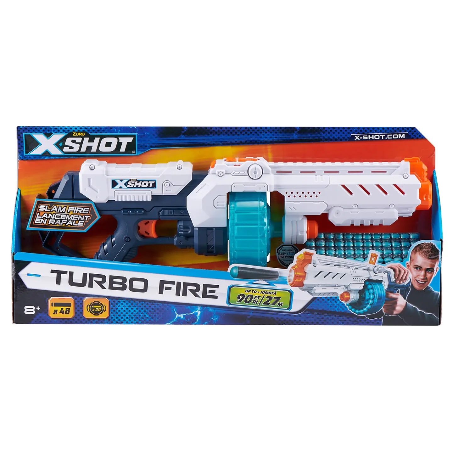X-Shot Lanzador Turbo Fire Con 48 Dardos Ansaldo 26049 1