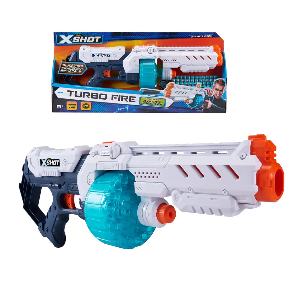 X-Shot Lanzador Turbo Fire Con 48 Dardos Ansaldo 26049 4