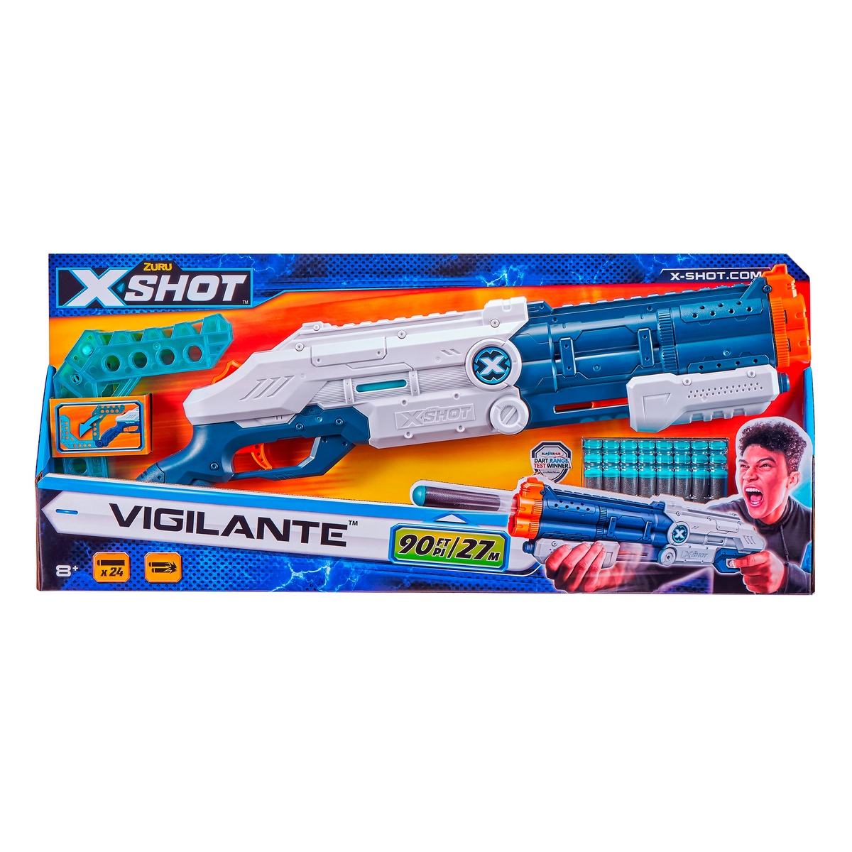 X-SHOT LANZADOR VIGILANTE CON 24 DARDOS ANSALDO 21662