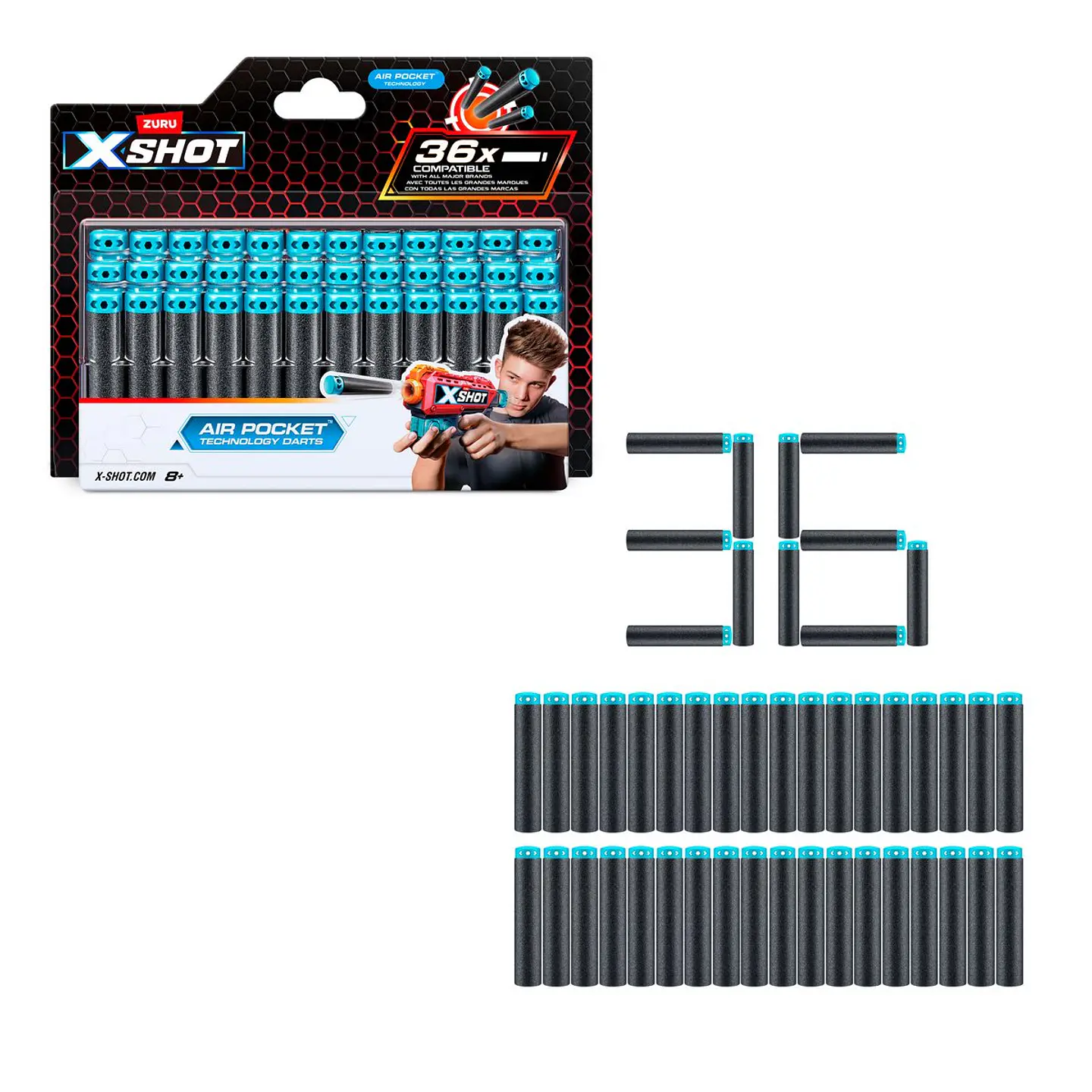 X-Shot Pack 36 Dardos Ansaldo 20993 4