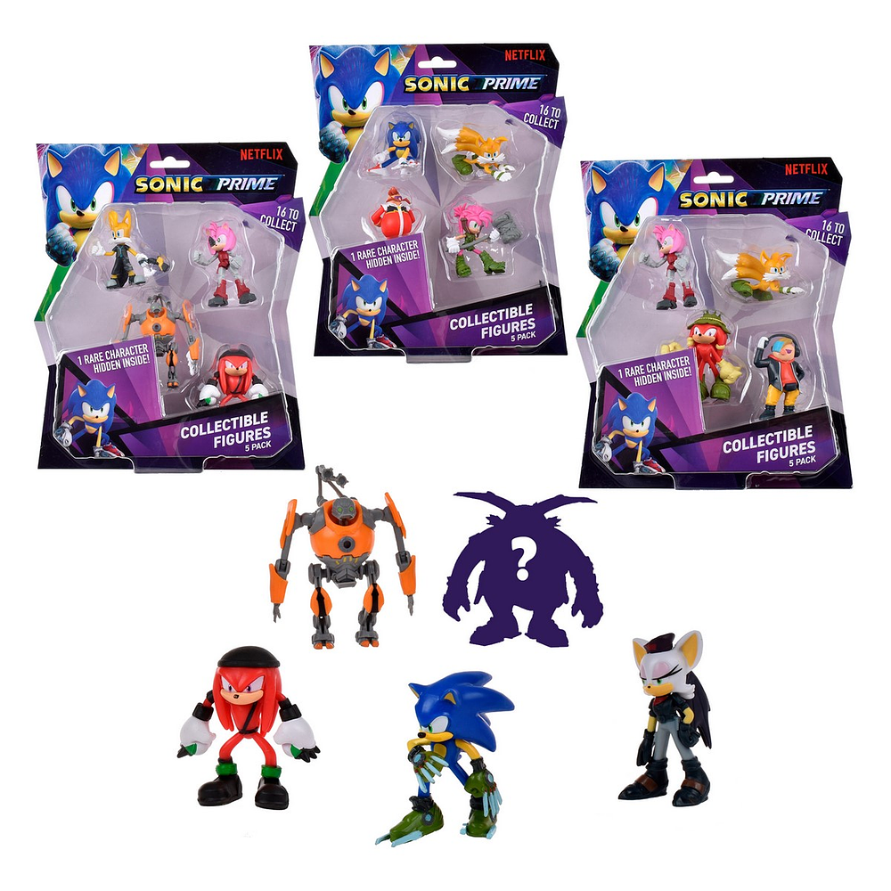 JUGUETES ALEATORIOS SONIC PACK 5 FIGURAS DE 7 CMS ANSALDO 26967