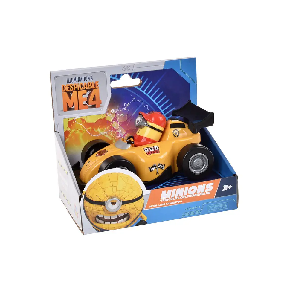 Minions Vehiculo Aleatorio A Friccion 13 Cms Mi Villano Favorito Ansaldo 27995 2