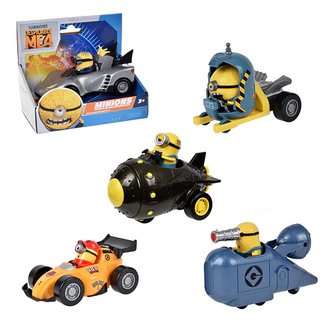 MINIONS VEHICULO ALEATORIO A FRICCION 13 CMS MI VILLANO FAVORITO ANSALDO 27995