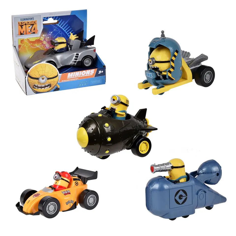 Minions Vehiculo Aleatorio A Friccion 13 Cms Mi Villano Favorito Ansaldo 27995 1