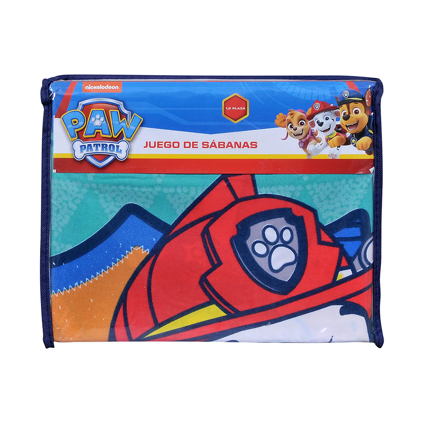 Sábana 1.5 Plazas Microfibra Paw Patrol Niño Triángulo 3