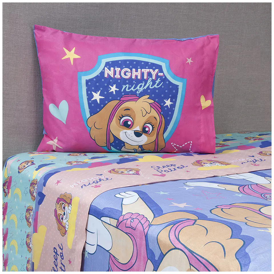 Sabana 1.5 Plazas Microfibra Paw Patrol Niña Skye 1