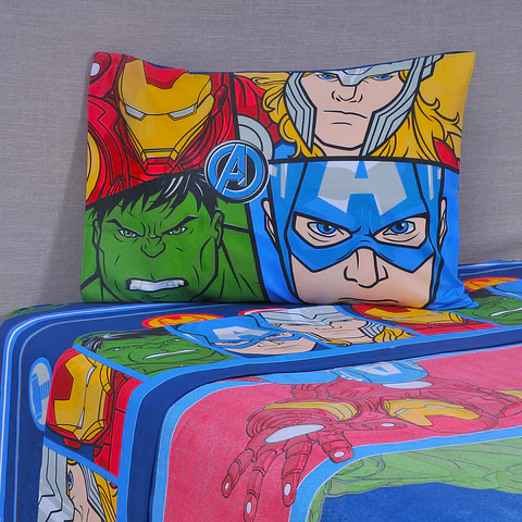 Sábana 1.5 Plazas Microfibra Avengers All