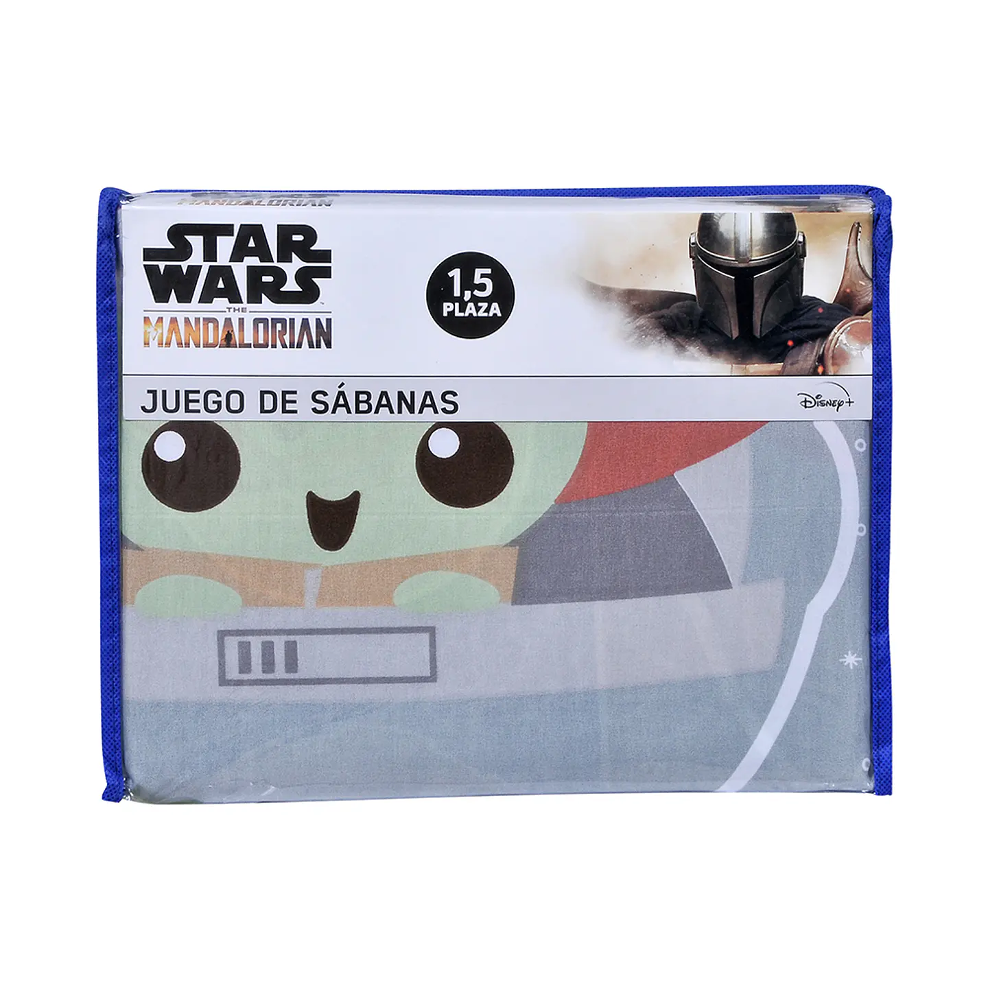 Sabana 1.5 Plazas Microfibra Star Wars Mandalorian Blue 3