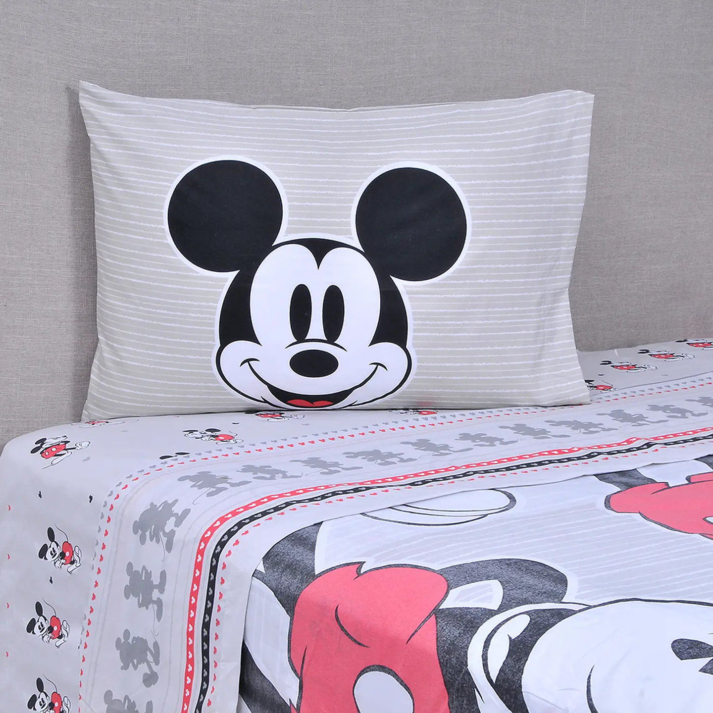 Sábana 1.5 Plazas Microfibra Mickey Original 1