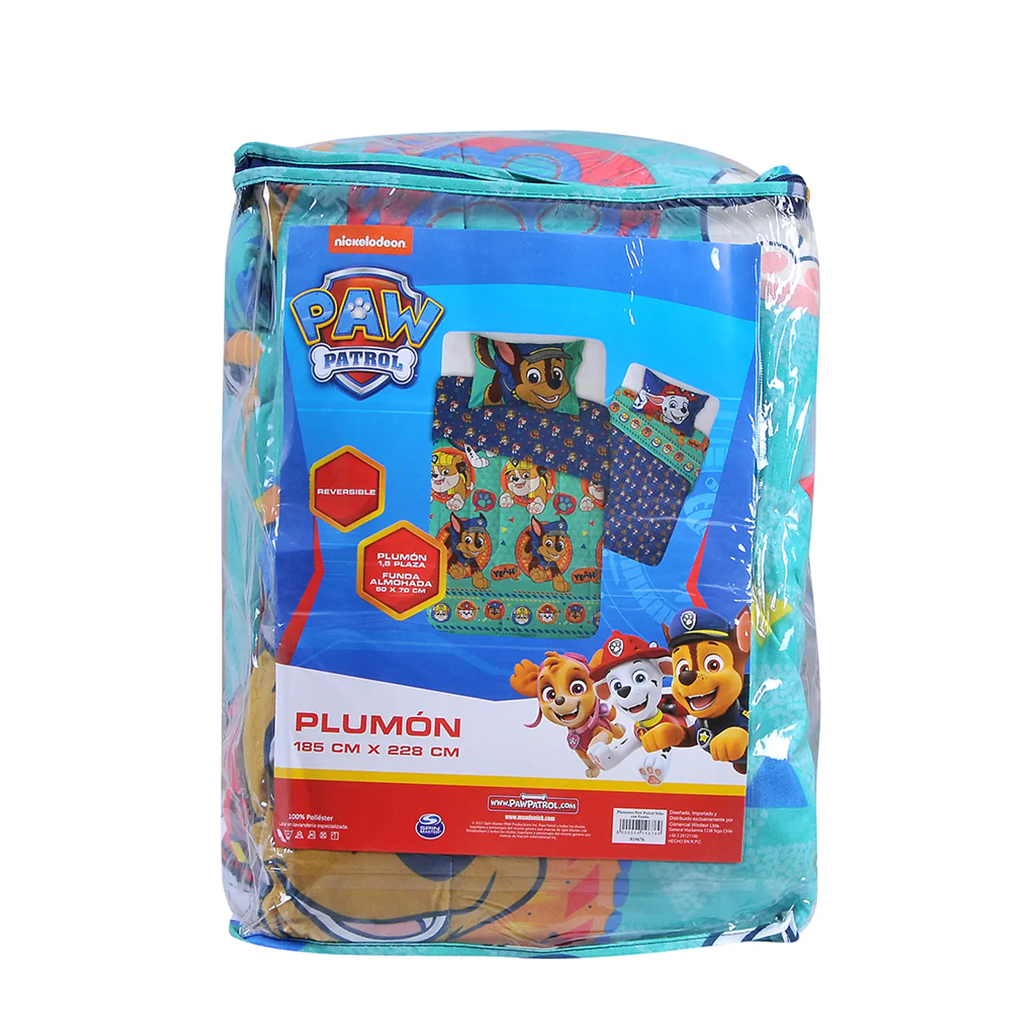 Plumón 1.5 Plazas Microfibra Paw Patrol Triángulo 3